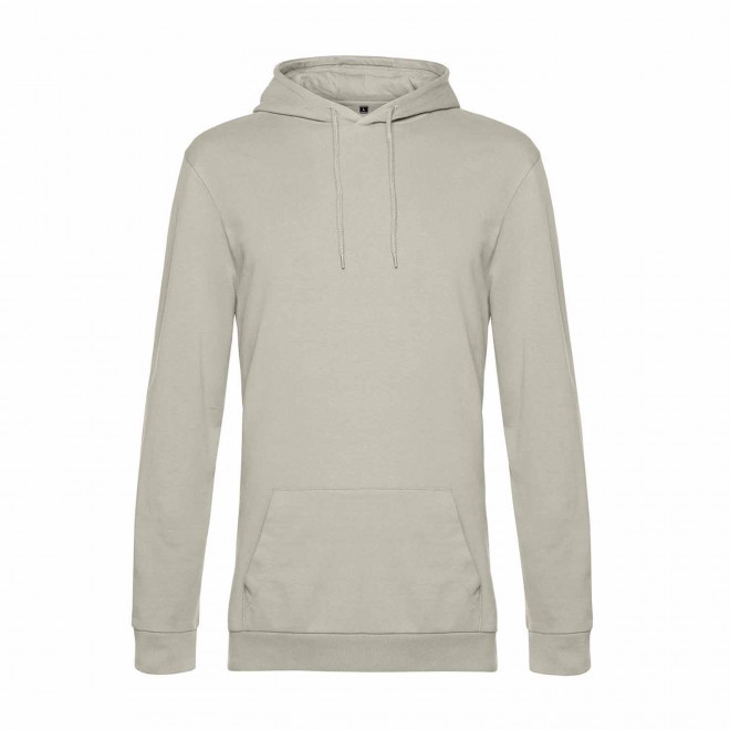 SWEAT CAPUCHE MIXTE PERSONNALISABLE 'TERRY' - gris clair