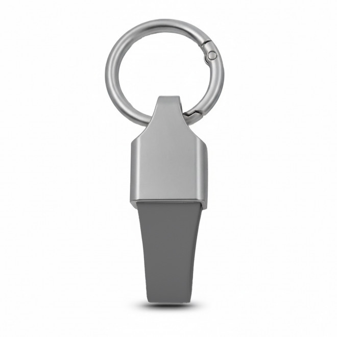 PORTE CLE AUTOMOBILE EN PU PERSONNALISABLE 'ZELIOS' - gris foncé