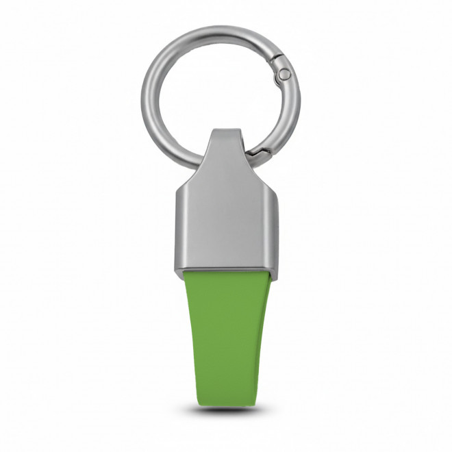 PORTE CLE AUTOMOBILE EN PU PERSONNALISABLE 'ZELIOS' - vert clair