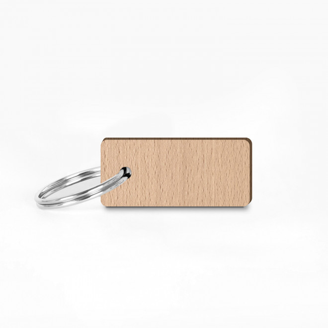 PORTE CLES ENGAGE EN BOIS PERSONNALISABLE 'SESAME' - bois