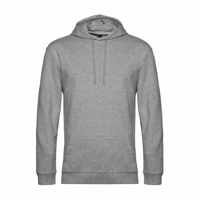 SWEAT CAPUCHE MIXTE PERSONNALISABLE 'TERRY' - gris chiné