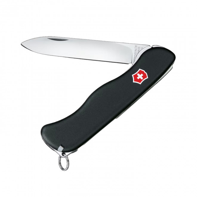 COUTEAU DE POCHE VICTORINOX PERSONNALISE 'SENTINEL' - noir