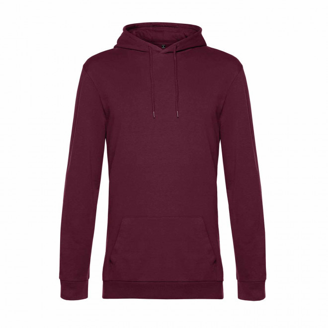 SWEAT CAPUCHE MIXTE PERSONNALISABLE 'TERRY' - bordeaux