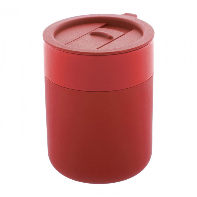 MUG PERSONNALISE EN CERAMIQUE ET SILICONE 'CERAMU'  - rouge