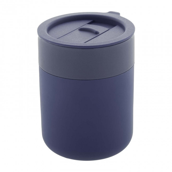 MUG PERSONNALISE EN CERAMIQUE ET SILICONE 'CERAMU'  - bleu marine