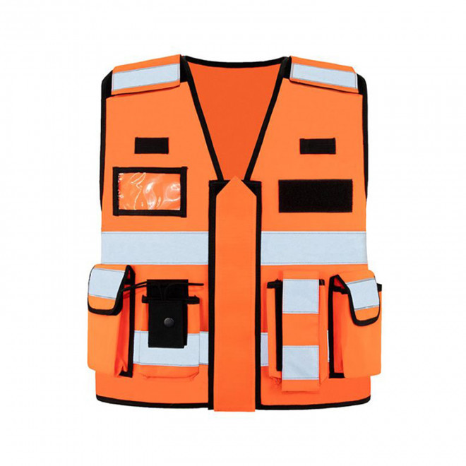 GILET DE SECURITE KORNTEX PERSONNALISE 'BONN' - orange
