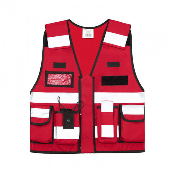 GILET DE SECURITE KORNTEX PERSONNALISE 'BONN' - rouge