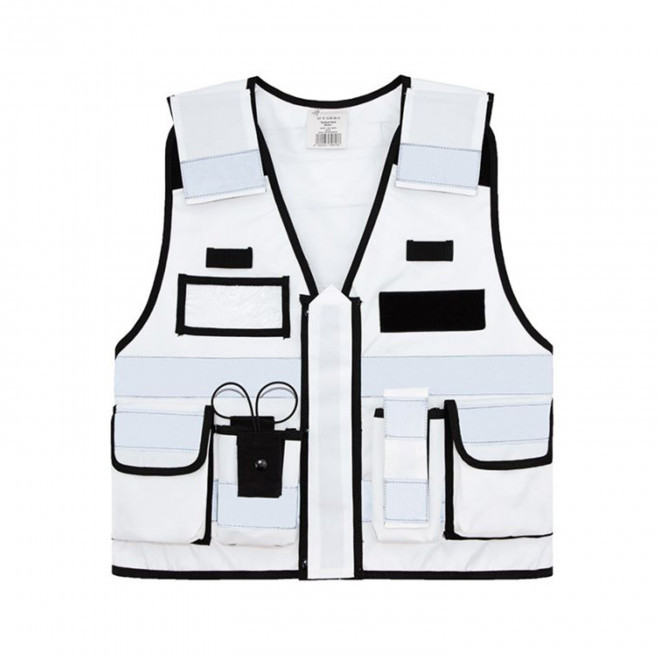 GILET DE SECURITE KORNTEX PERSONNALISE 'BONN' - blanc