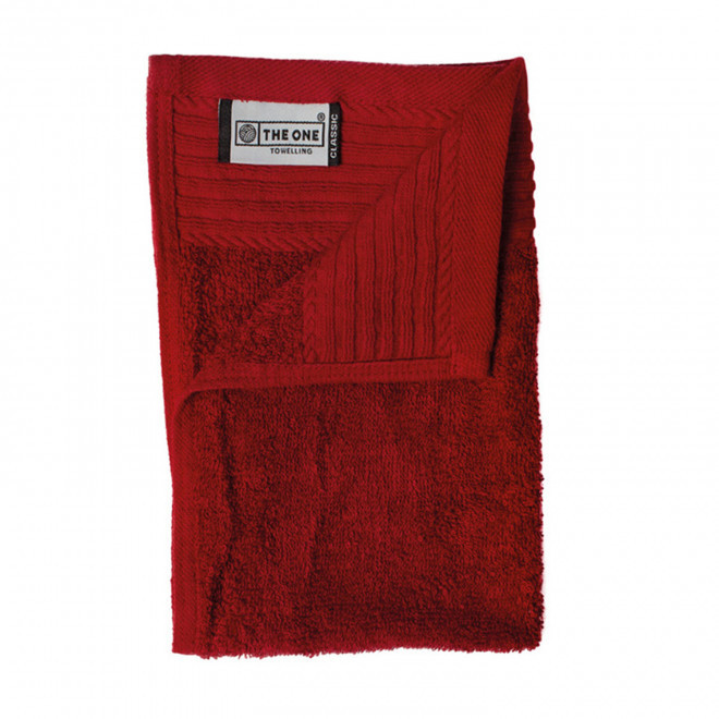 SERVIETTE PUBLICITAIRE COTON 'PUREL 30X50' - bordeaux