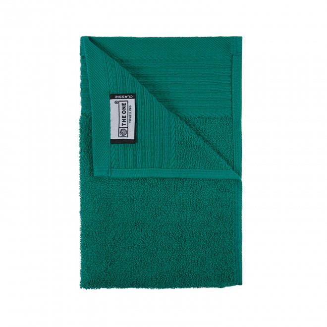 SERVIETTE PUBLICITAIRE COTON 'PUREL 30X50' - vert émeraude