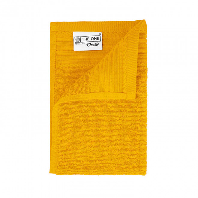 SERVIETTE PUBLICITAIRE COTON 'PUREL 30X50' - jaune miel