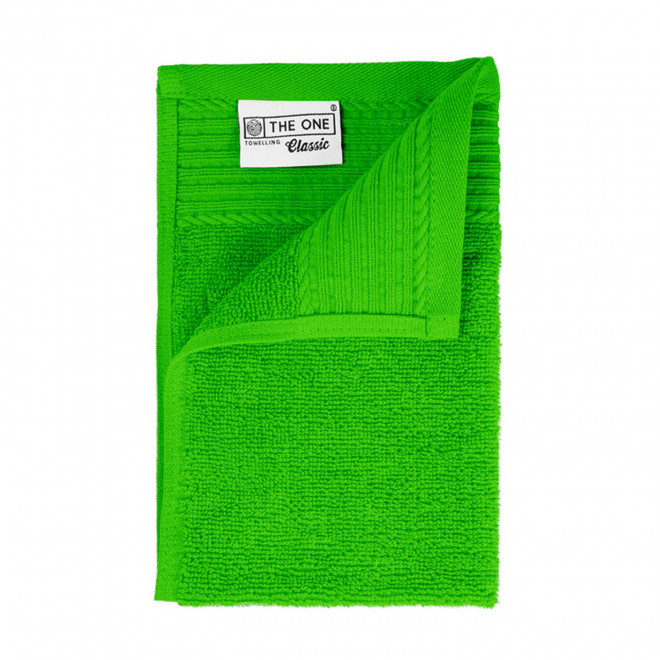 SERVIETTE PUBLICITAIRE COTON 'PUREL 30X50' - vert citron