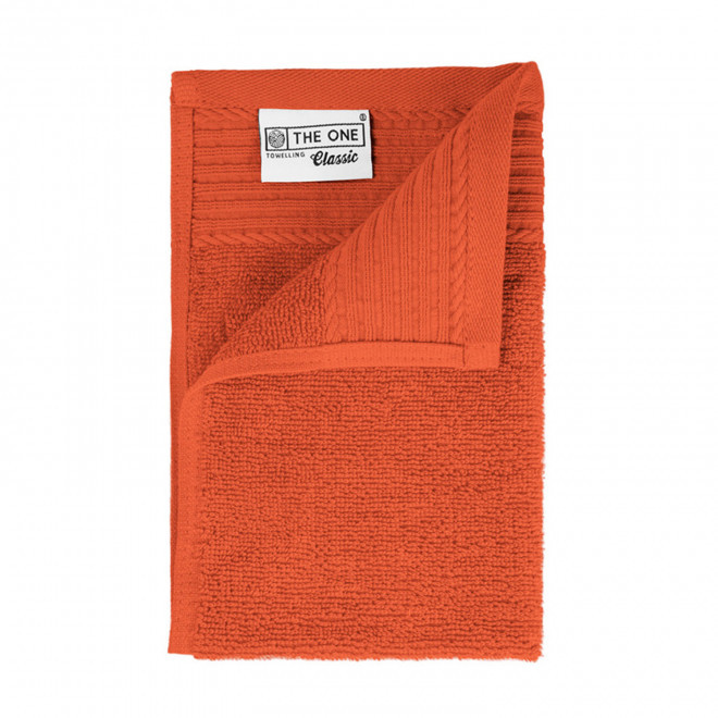 SERVIETTE PUBLICITAIRE COTON 'PUREL 30X50' - terracotta