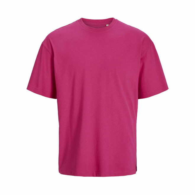 TEE-SHIRT MIXTE OVERSIZE PERSONNALISE 'JACKTO' 180G/M2 - fuchsia