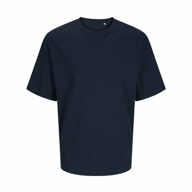 TEE-SHIRT MIXTE OVERSIZE PERSONNALISE 'JACKTO' 180G/M2 - bleu marine