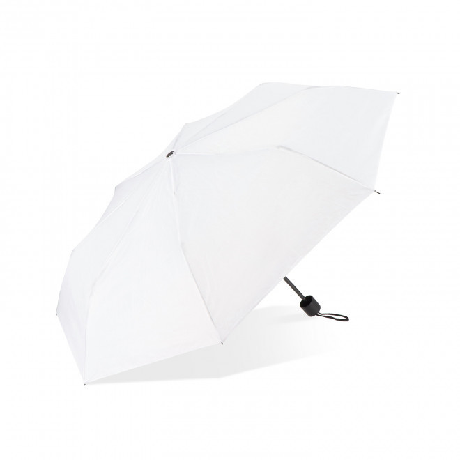 PARAPLUIE PLIANT PERSONNALISABLE 'BOURGOU' - blanc