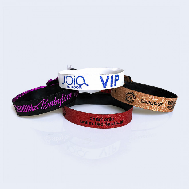 BRACELET TISSE PAILLETTE PERSONNALISE 'ANIME PAILLETTE' - pantone