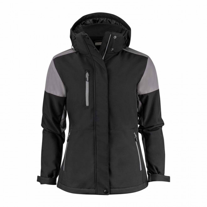 SOFTSHELL FEMME PERSONNALISEE 'PRIME PADDED' - noir/gris