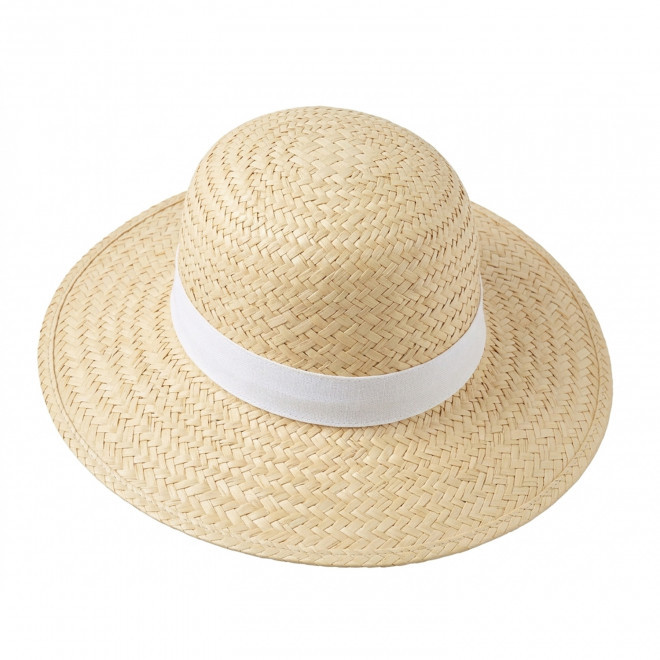 CHAPEAU CAPELINE PERSONNALISABLE 'CAPELINA' - paille claire