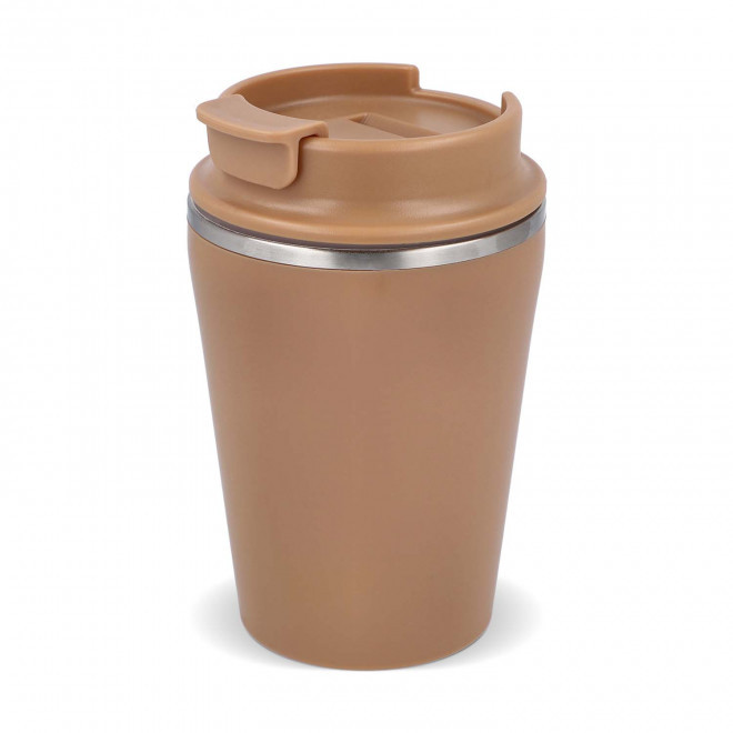 MUG ISOTHERME RECYCLE 280ML PERSONNALISABLE 'TENDENZE MINI' - marrron