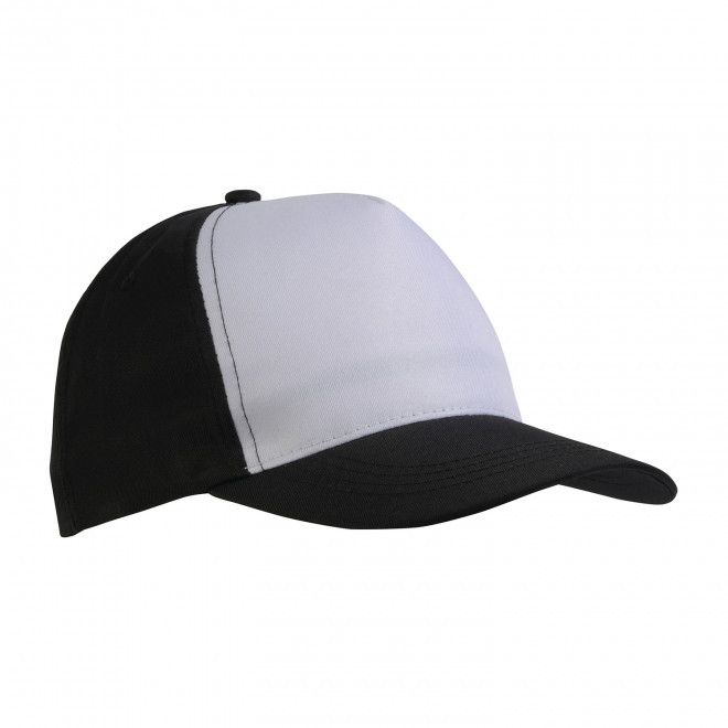 CASQUETTE PERSONNALISABLE 5 PANS 'COLORCAP DUO' - noir