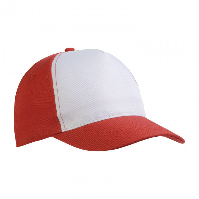 CASQUETTE PERSONNALISABLE 5 PANS 'COLORCAP DUO' - rouge