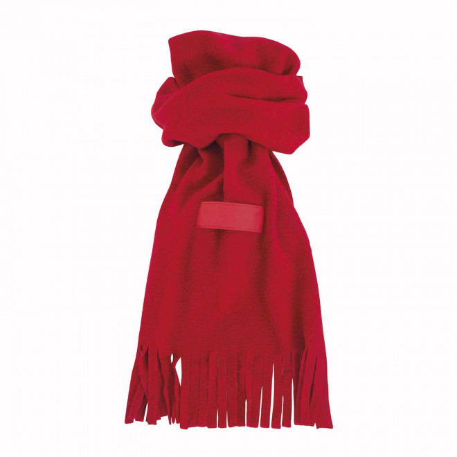 ECHARPE POLAIRE ETIQUETTE PERSONNALISEE 'BOREALA' - rouge