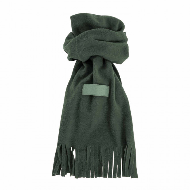 ECHARPE POLAIRE ETIQUETTE PERSONNALISEE 'BOREALA' - vert