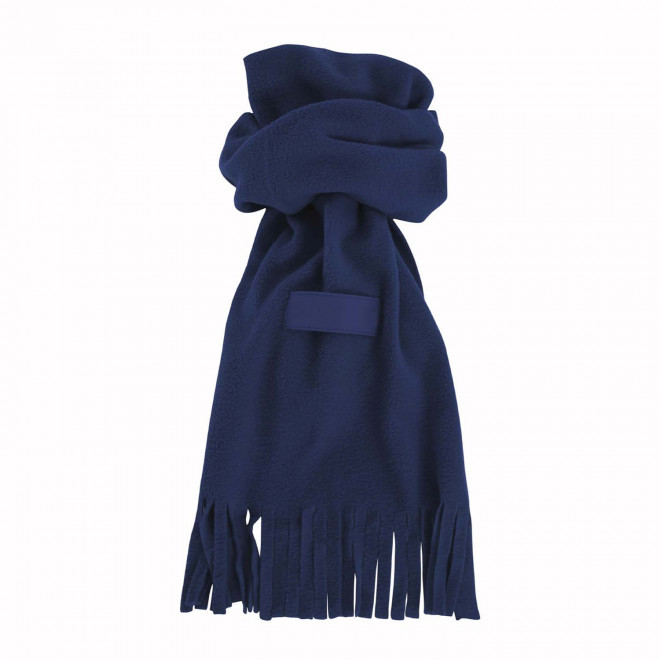 ECHARPE POLAIRE ETIQUETTE PERSONNALISEE 'BOREALA' - bleu