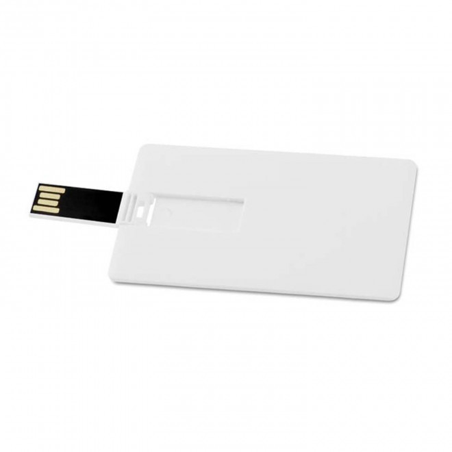 CLE USB CARTE PERSONNALISABLE 1 A 64GO 'CREDITA QUADRI - blanc