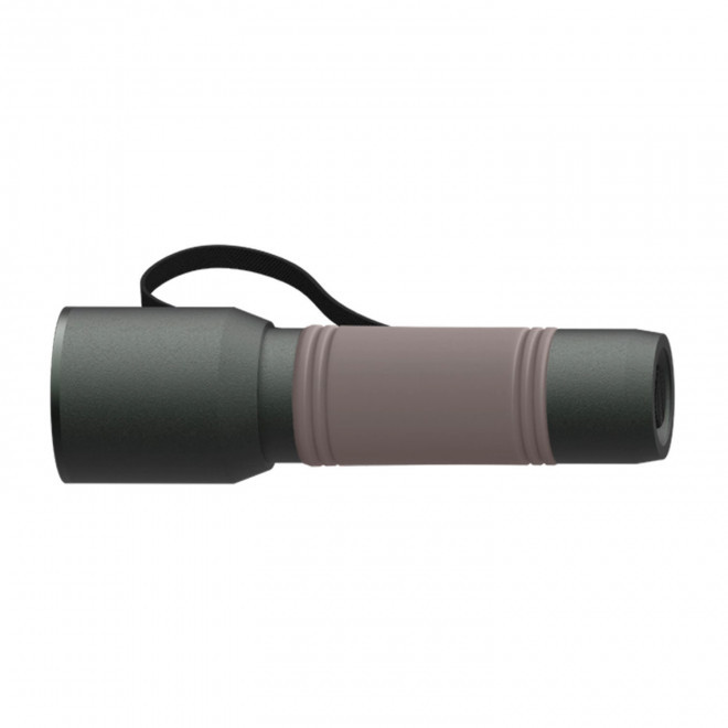 LAMPE TORCHE PERSONNALISEE 'DOTALIT' - brun