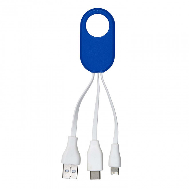 CABLE DE CHARGE PERSONNALISABLE 'YDROS' - bleu