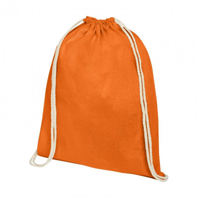 SAC À DOS PUBLICITAIRE EN COTON BIO 140 GR/M² 'PAPEY' - orange