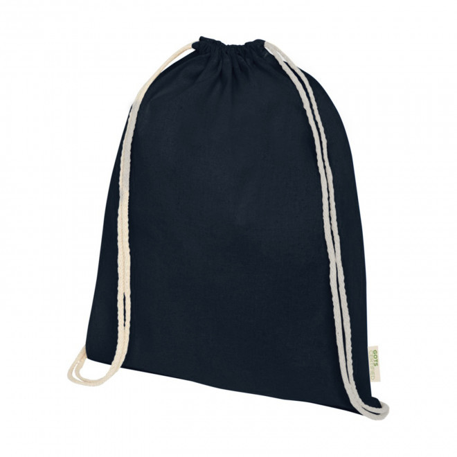 SAC À DOS PUBLICITAIRE EN COTON BIO 140 GR/M² 'PAPEY' - bleu marine