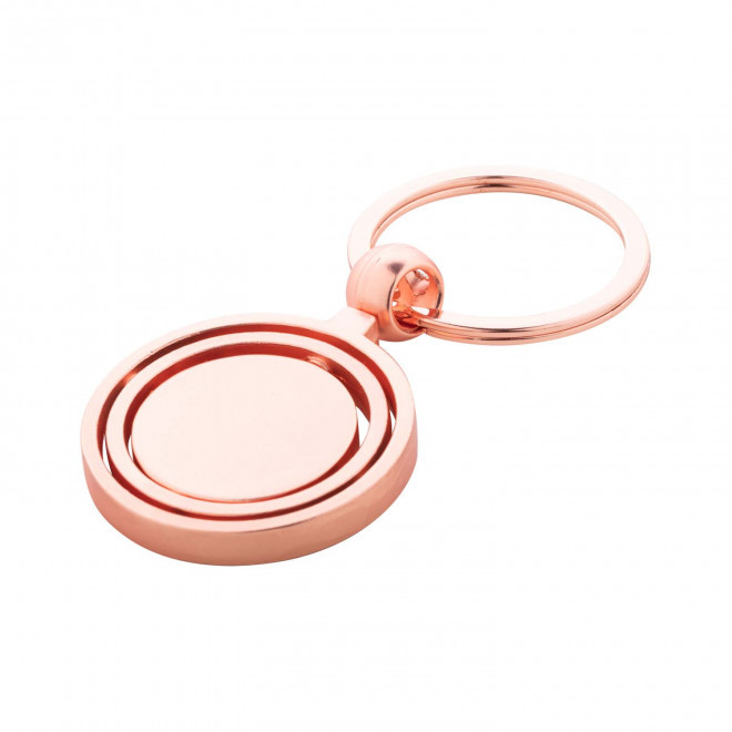 PORTE CLES SPIN PERSONNALISABLE 'ANTONETTA SPIN' - rose gold