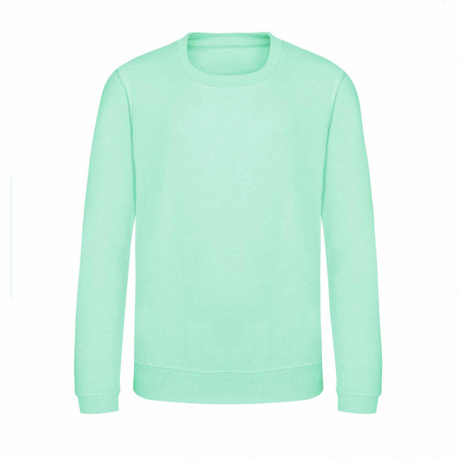 SWEAT-SHIRT PERSONNALISABLE 'HOLA KIDS' - vert menthe