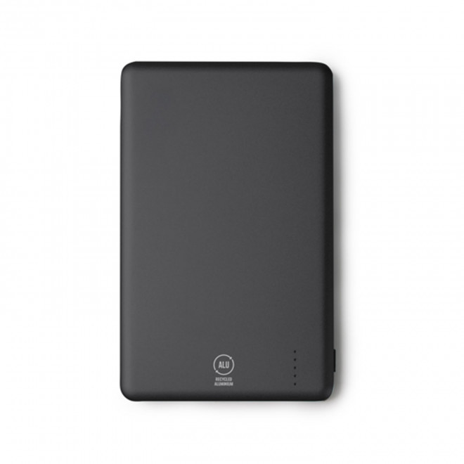 POWERBANK MAGNETIQUE PERSONNALISABLE 'ARCONI ALU' - noir
