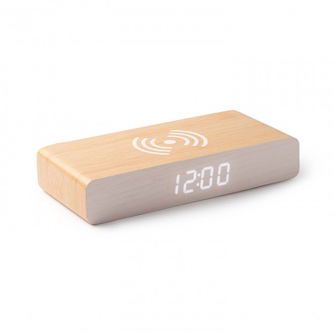 REVEIL CHARGEUR PERSONNALISABLE 'GETUP' - bois