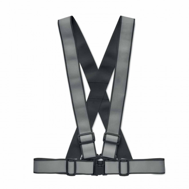 HARNAIS REFLECHISSANT PLIABLE PERSONNALISABLE 'SAFEFLUO' - noir