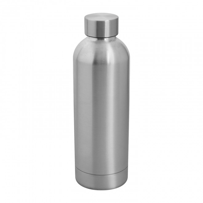 BOUTEILLE ISOTHERME PERSONNALISABLE 500ML 'SPAZIO' - argente