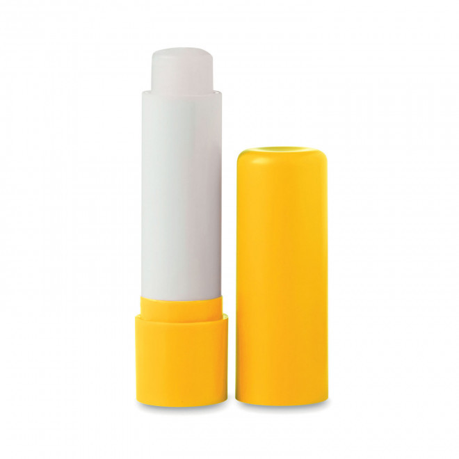 BAUME A LEVRES PERSONNALISABLE EN STICK 'ISABELLA' - jaune opaque
