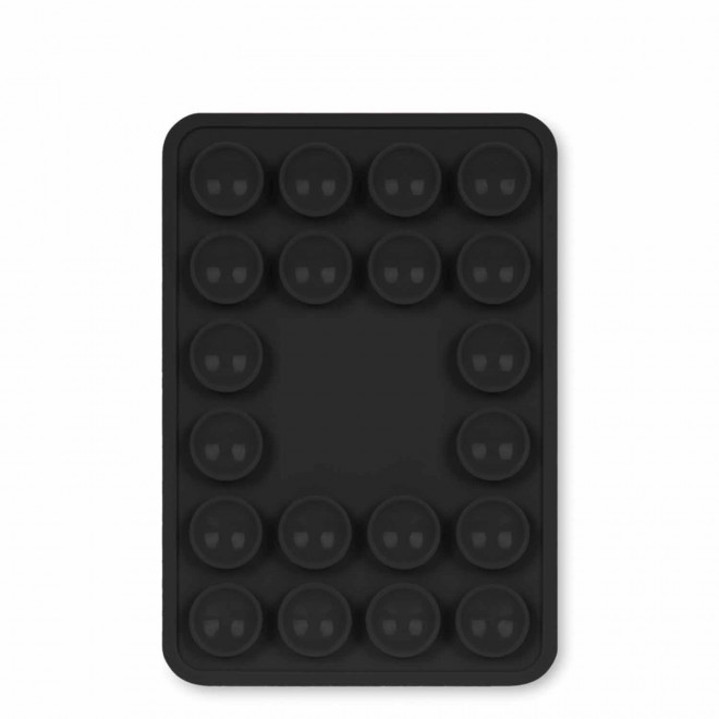 SUPPORT TELEPHONE PERSONNALISABLE  VENTOUSE 'MINOUCHE' - noir