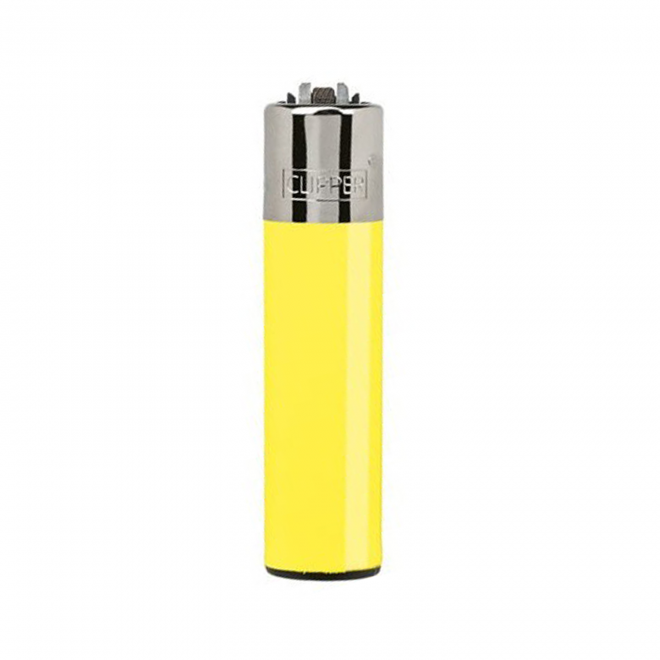 BRIQUET CLIPPER PERSONNALISABLE 'POCKET' - jaune