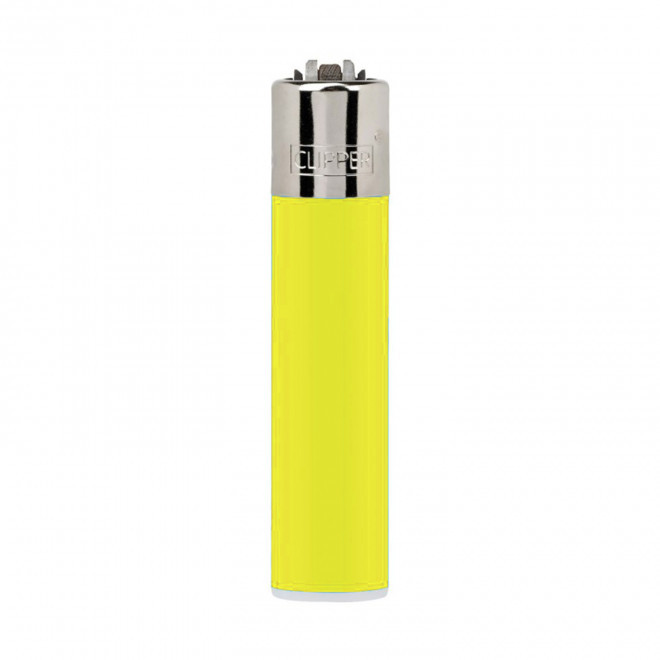 BRIQUET CLIPPER PERSONNALISABLE 'LARGE' - jaune