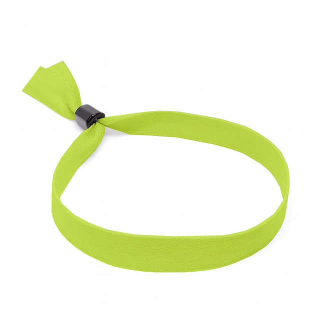 BRACELET TISSE PERSONNALISABLE 'ANIME TISSE PHOSPHO' - vert anis
