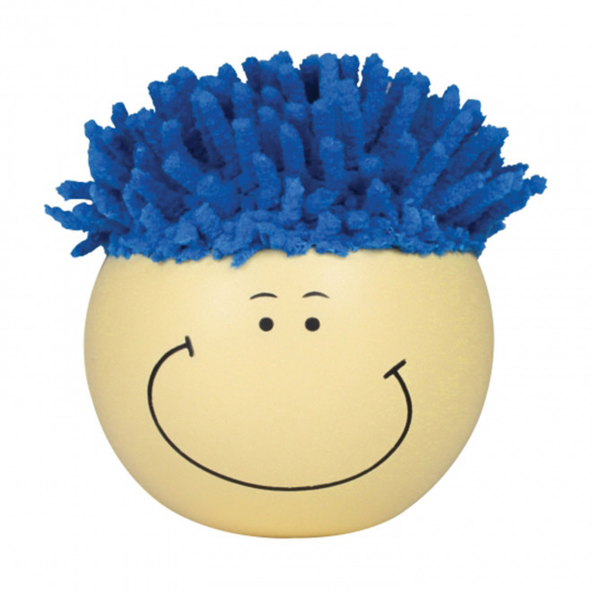 ANTISTRESS MICROFIBRE PERSONNALISE 'BEUBEU' - bleu