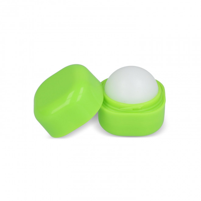 BAUME A LEVRE PERSONNALISE EN POT CARRE 'KELIP' - vert clair