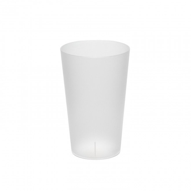 GOBELET REUTILISABLE 30 CL PERSONNALISABLE 'CUP BUDGET' - transparent givré