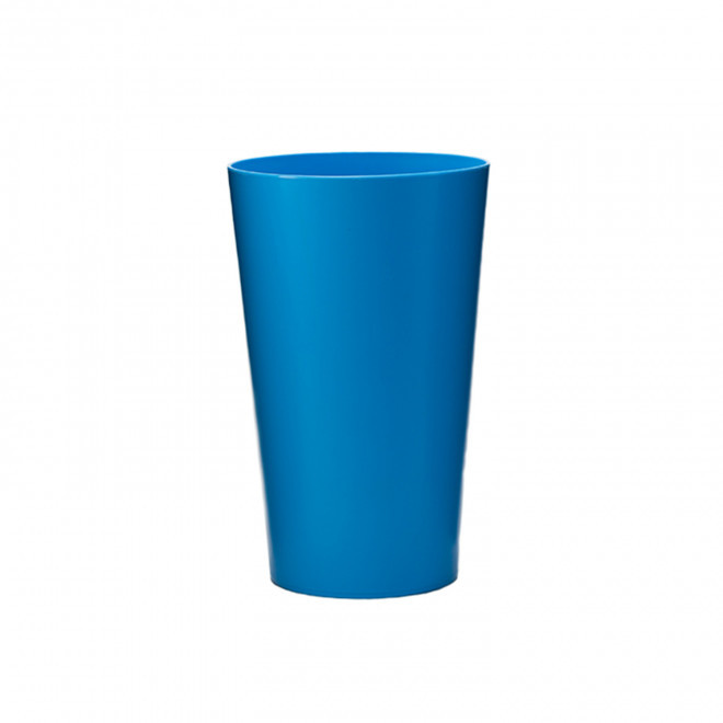 GOBELET QUADRI 30 CL PERSONNALISE 'CUP BUDGET COLOR' - bleu