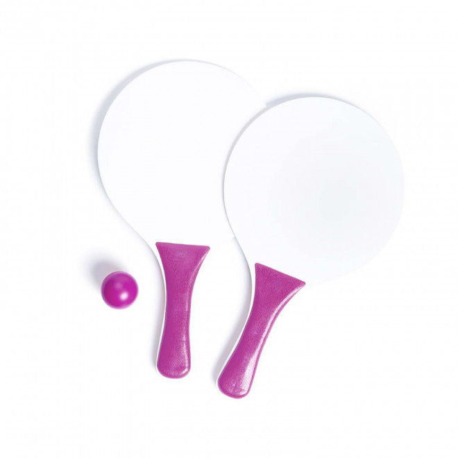 RAQUETTES DE PLAGE PUBLICITAIRE 'SUMMER FEELING' - fuchsia